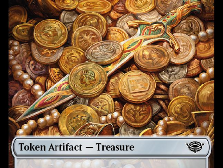 Treasure    Food (0024) Double-Sided Token (Surge Foil) [The Lord of the Rings: Tales of Middle-Earth Tokens] Online Sale