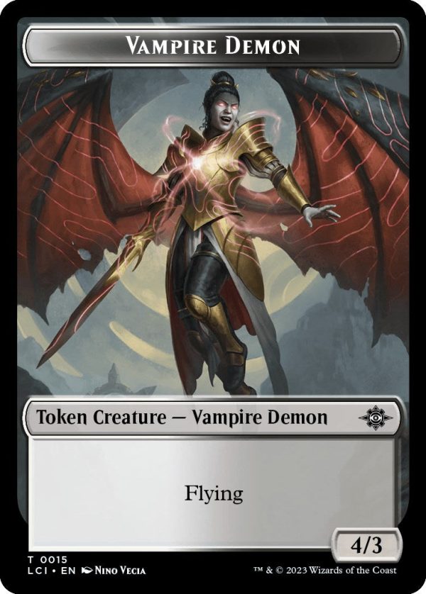 Vampire    Vampire Demon Double-Sided Token [The Lost Caverns of Ixalan Tokens] Cheap