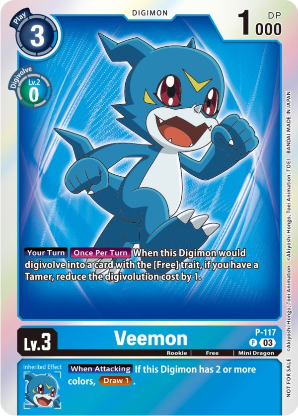 Veemon [P-117] (Tamer Party Pack -The Beginning- Ver. 2.0) [Promotional Cards] Online now