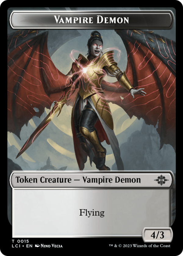 Vampire Demon Token [The Lost Caverns of Ixalan Tokens] on Sale