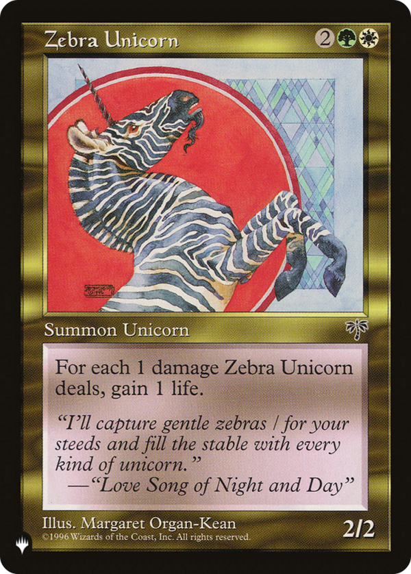 Zebra Unicorn [The List] on Sale