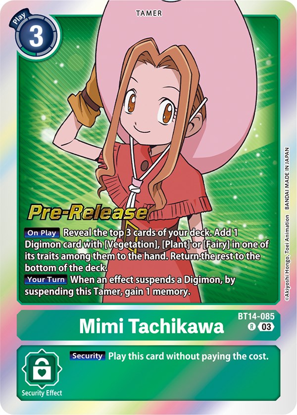 Mimi Tachikawa [BT14-085] [Blast Ace Pre-Release Cards] For Sale