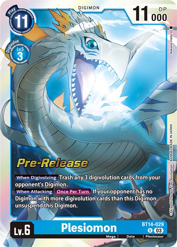 Plesiomon [BT14-029] [Blast Ace Pre-Release Cards] For Cheap