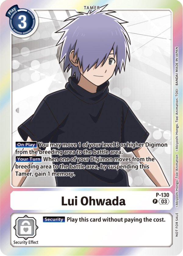 Lui Ohwada [P-130] (Tamer Party Pack -The Beginning- Ver. 2.0) [Promotional Cards] Discount