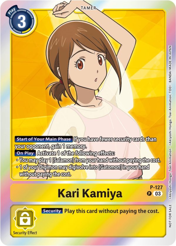 Kari Kamiya [P-127] (Tamer Party Pack -The Beginning- Ver. 2.0) [Promotional Cards] Sale