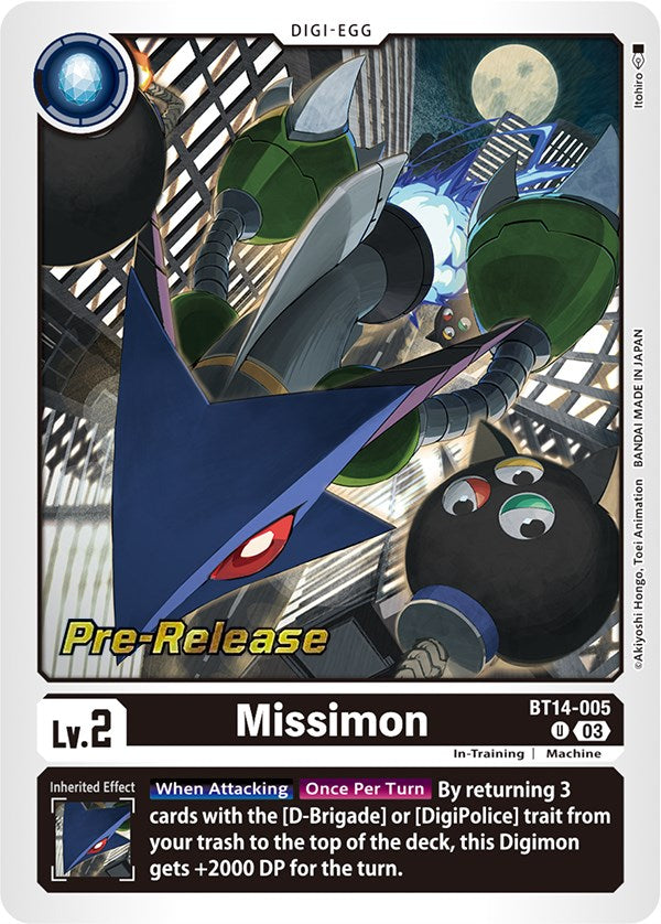 Missimon [BT14-005] [Blast Ace Pre-Release Cards] For Cheap