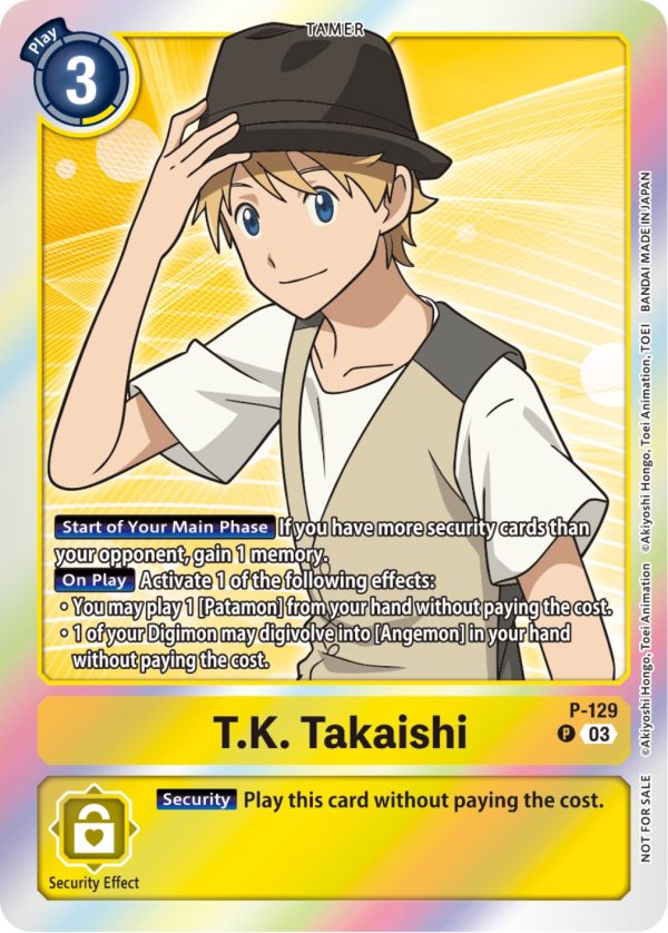 T.K. Takaishi [P-129] (Tamer Party Pack -The Beginning- Ver. 2.0) [Promotional Cards] Discount