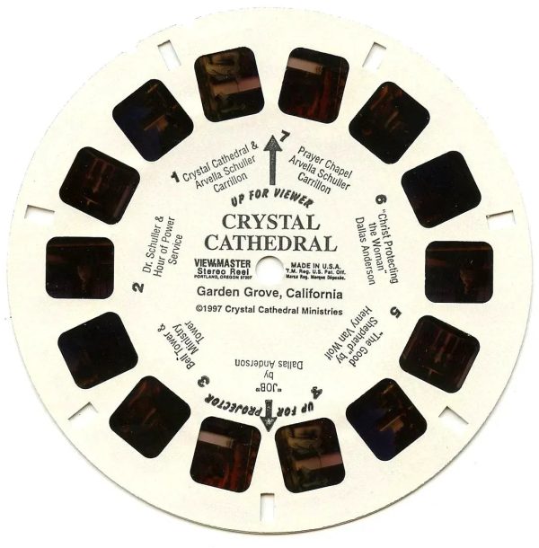 Crystal Cathedral Ministries - Garden Grove California - View-Master Single Reel - vintage - (REL-OL-CRYSTAL-CATH) Fashion