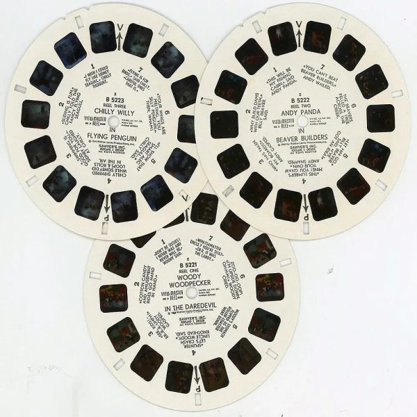 Woody Woodpecker  - View-Master 3 Reel Packet - vintage - (PKT-B522e-BG1) Cheap