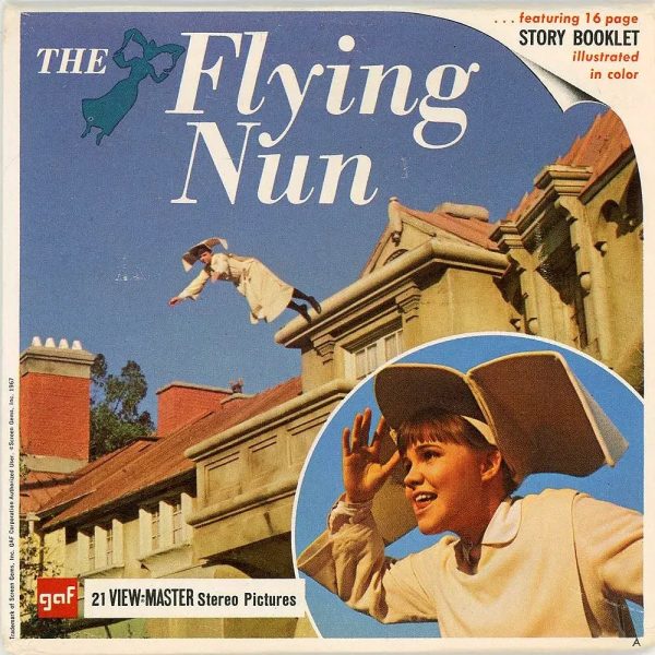 Flying Nun  - View-Master 3 Reel Packet - 1970s - vintage - (PKT-B495-G1A) Fashion