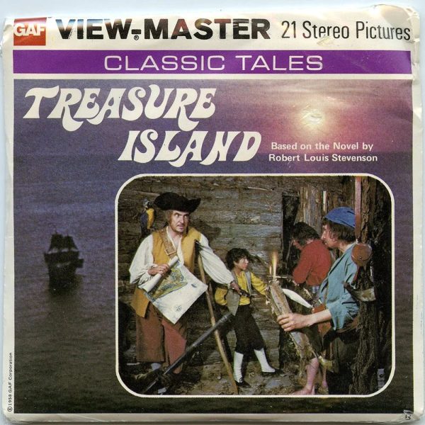 Treasure Island -  View-Master - Vintage - 3 Reel Packet - 1970s  - (PKT-BB432-G5mint) Online now