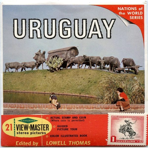 Uruguay - Coin & Stamp - View-Master - Vintage - 3 Reel Packet - 1960s views - B069-S6 on Sale