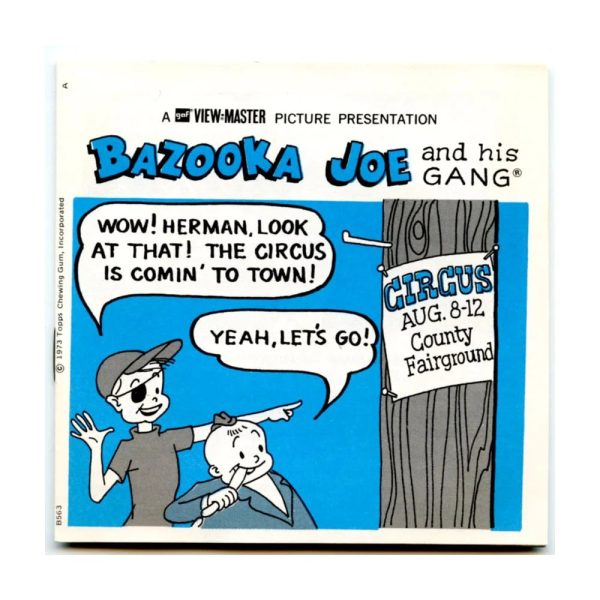 Bazooka Joe and His Gang - View-Master 3 Reel Packet - vintage - (PKT- B563-G3A) For Sale