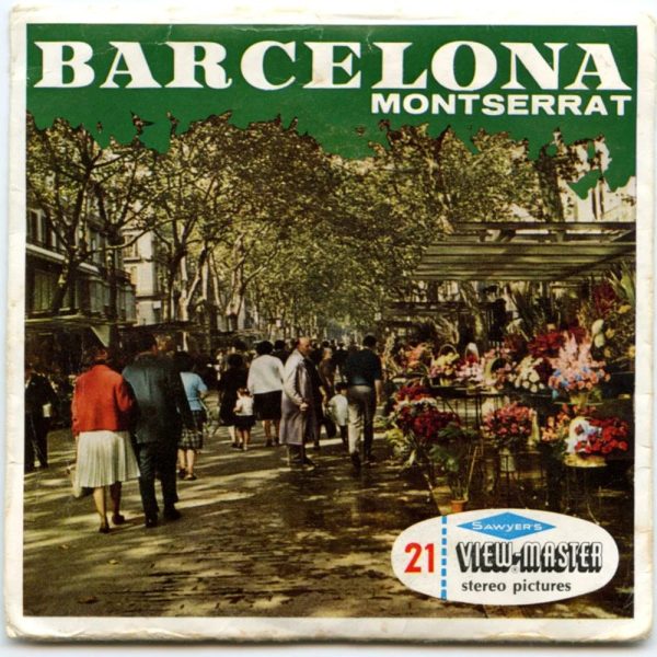 Barcelona - Montserrat - View-Master 3 Reel Packet - 1960s views - vintage - (PKT-C251E-S6) Sale