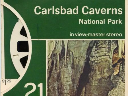 Carlsbad Caverns - National Park - View-Master 3 Reel Packet - 1960s views - vintage  (PKT-A376-SX) Hot on Sale