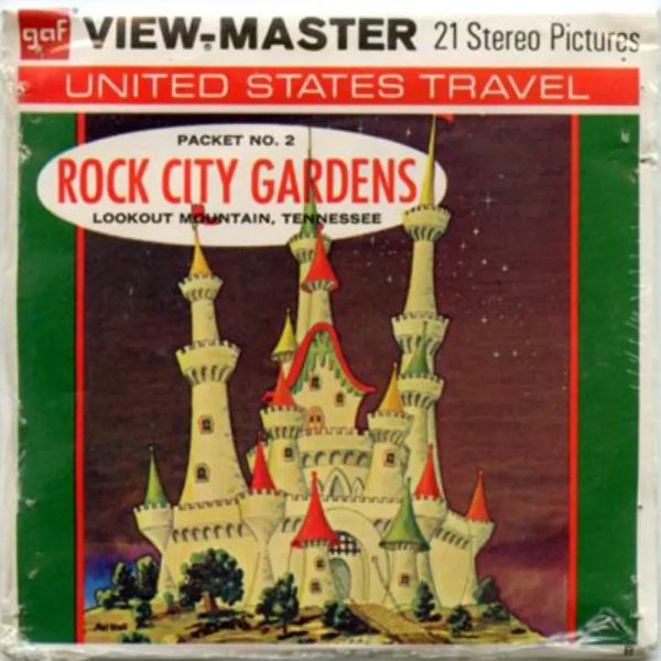 Rock City Gardens No.2 - View-Master  3 Reel Packet - 1970s views - vintage - (PKT-A885-G3mint) Cheap