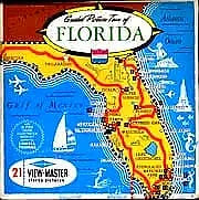 Florida - Map variant - View-Master  3 Reel Packet - 1960s views -vintage -  (PKT-A960-S6mint) Discount