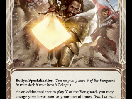 V of the Vanguard [MON035-RF] (Monarch)  1st Edition Rainbow Foil For Sale