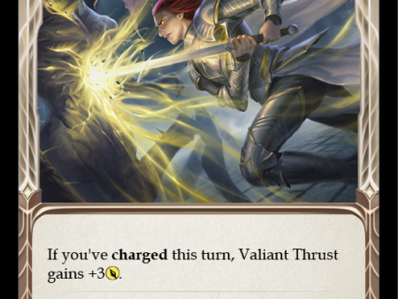 Valiant Thrust (Blue) [MON041] (Monarch)  1st Edition Normal For Sale