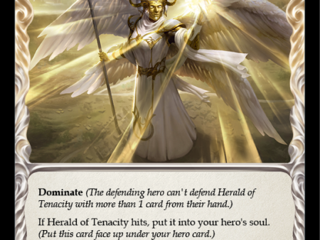 Herald of Tenacity (Yellow) [MON024] (Monarch)  1st Edition Normal Fashion