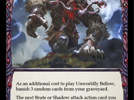 Unworldly Bellow (Yellow) [MON151-RF] (Monarch)  1st Edition Rainbow Foil Supply