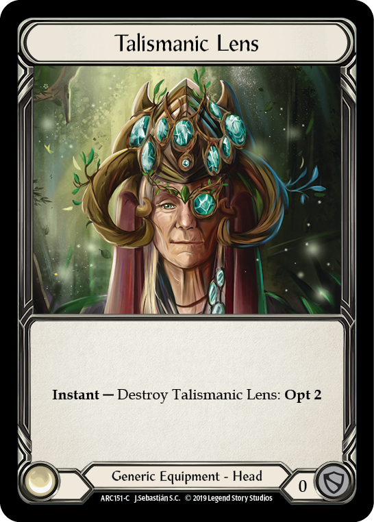 Talismanic Lens [ARC151-C] (Arcane Rising)  1st Edition Cold Foil Online Sale