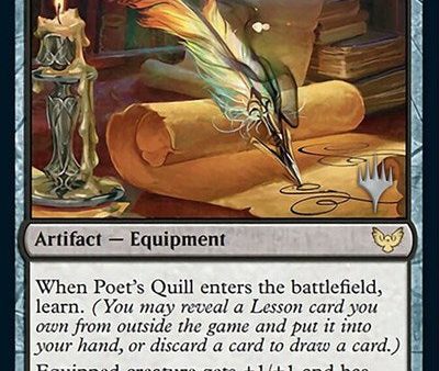 Poet s Quill (Promo Pack) [Strixhaven: School of Mages Promos] For Cheap