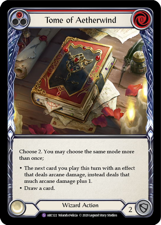 Tome of Aetherwind [U-ARC122] (Arcane Rising Unlimited)  Unlimited Rainbow Foil Online