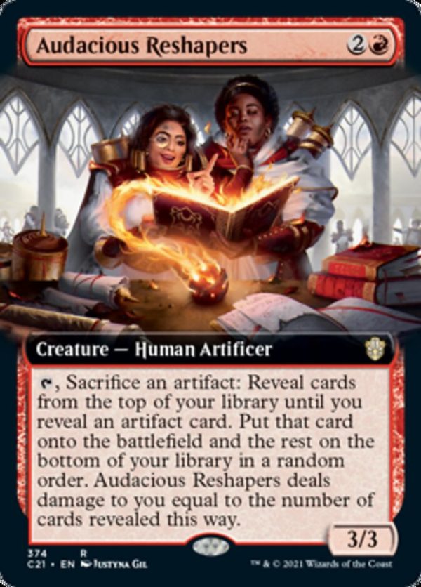 Audacious Reshapers (Extended Art) [Commander 2021] For Sale