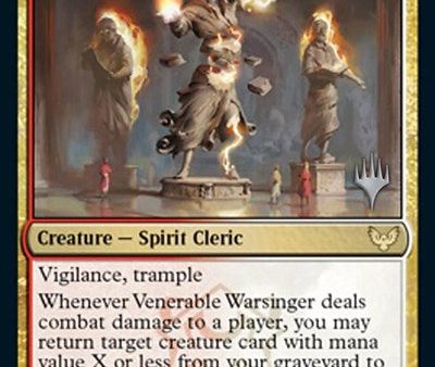 Venerable Warsinger (Promo Pack) [Strixhaven: School of Mages Promos] Online Hot Sale