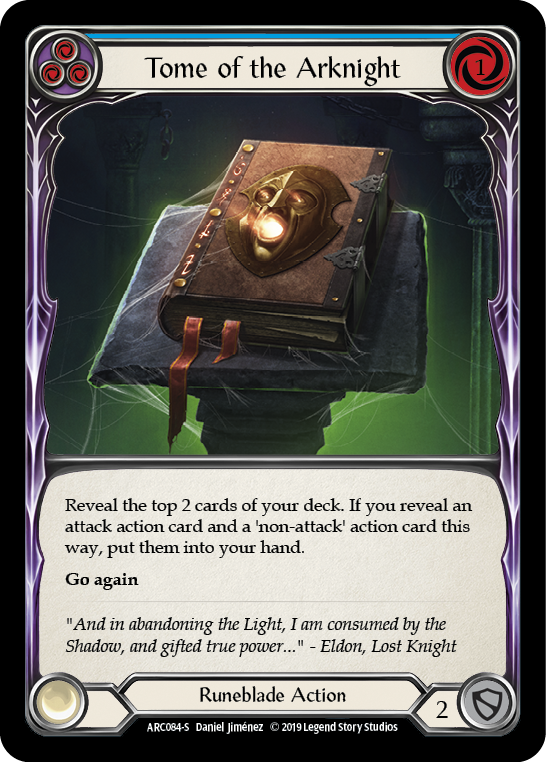 Tome of the Arknight [ARC084-S] (Arcane Rising)  1st Edition Rainbow Foil Discount