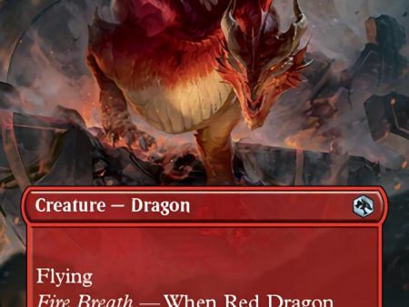 Red Dragon (Borderless Alternate Art) [Dungeons & Dragons: Adventures in the Forgotten Realms] on Sale