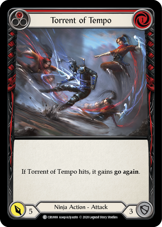 Torrent of Tempo (Red) [CRU069] (Crucible of War)  1st Edition Rainbow Foil For Cheap