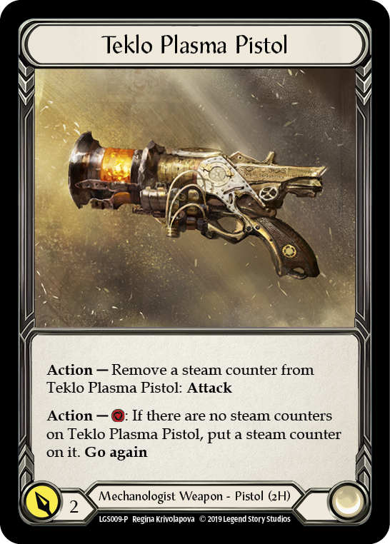 Teklo Plasma Pistol [LGS009-P] (Promo)  1st Edition Cold Foil For Sale