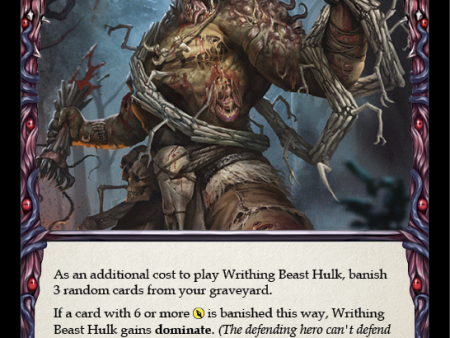 Writhing Beast Hulk (Yellow) [MON130-RF] (Monarch)  1st Edition Rainbow Foil For Discount