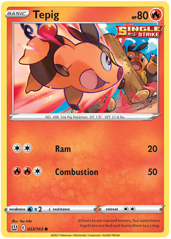 Tepig (023 163) [Sword & Shield: Battle Styles] For Cheap