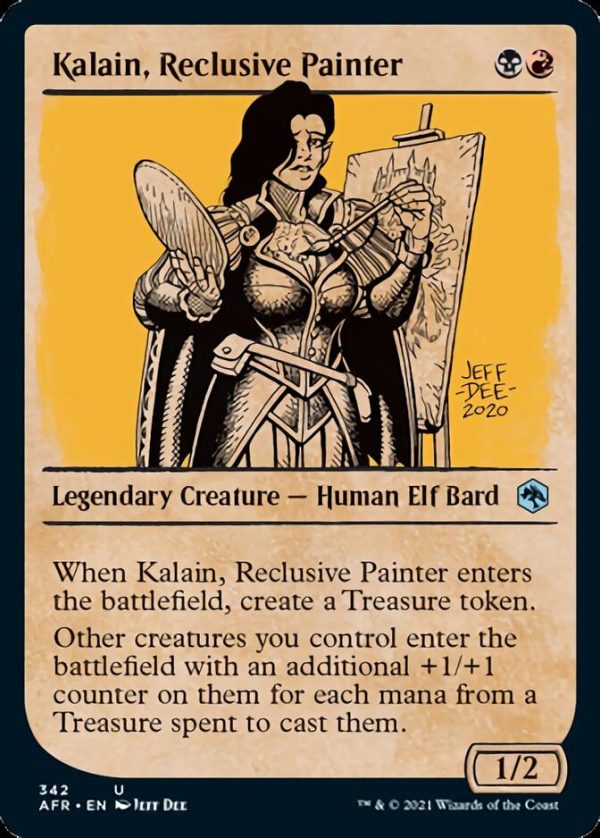 Kalain, Reclusive Painter (Showcase) [Dungeons & Dragons: Adventures in the Forgotten Realms] on Sale