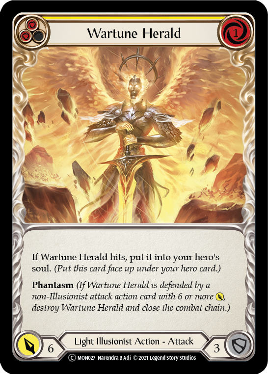 Wartune Herald (Yellow) [U-MON027] (Monarch Unlimited)  Unlimited Normal For Sale