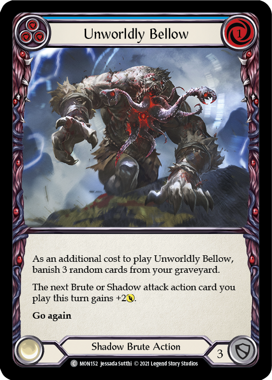 Unworldly Bellow (Blue) [MON152] (Monarch)  1st Edition Normal Discount