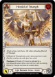 Herald of Triumph (Blue) [MON010-RF] (Monarch)  1st Edition Rainbow Foil Sale