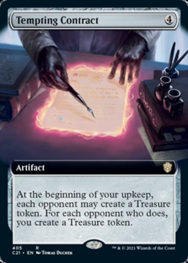 Tempting Contract (Extended Art) [Commander 2021] Online