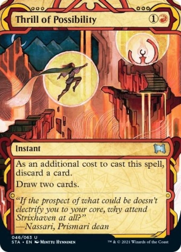 Thrill of Possibility (Foil Etched) [Strixhaven: School of Mages Mystical Archive] Online